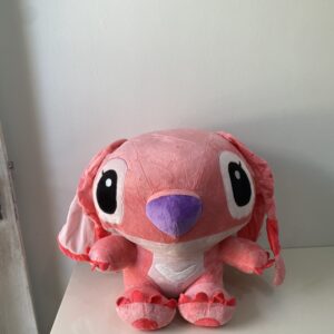 ￼Lilo Stitch de Pelúcia Gigante-Boneco de Pelúcia Disney Stitch Rosa Angel Fofo Dormir Brinquedo Crianças-Presente